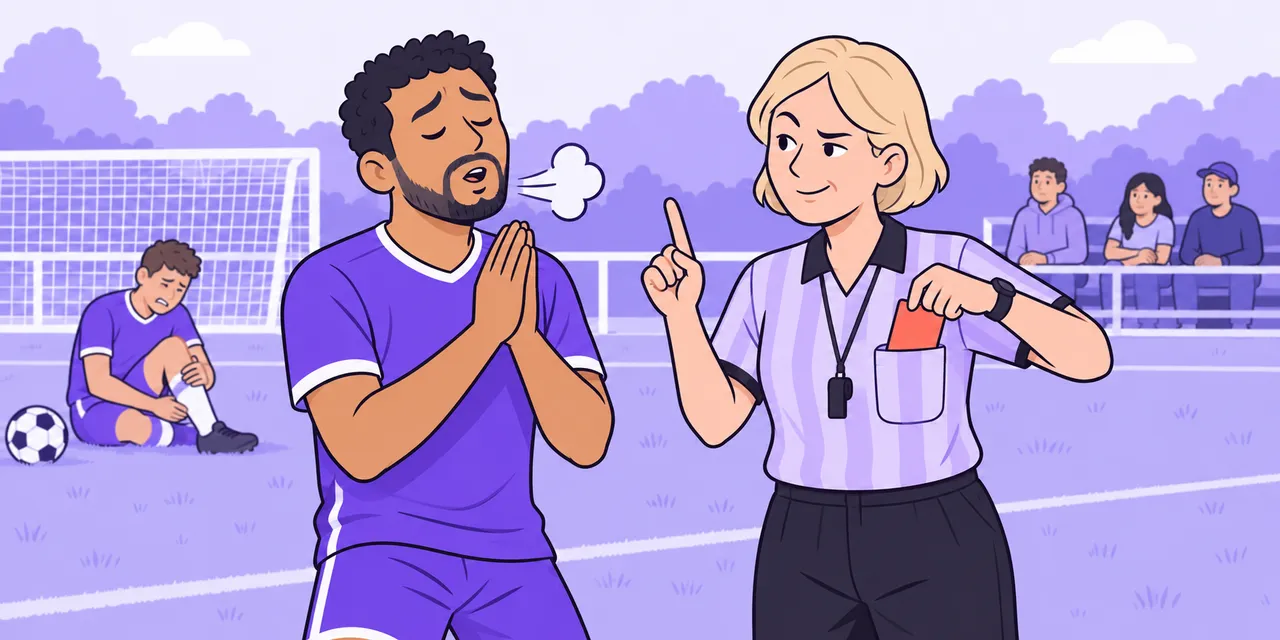 A scene showing “get off” meaning “escape punishment”.