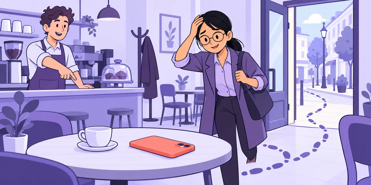 A scene showing “go back” meaning “return”.