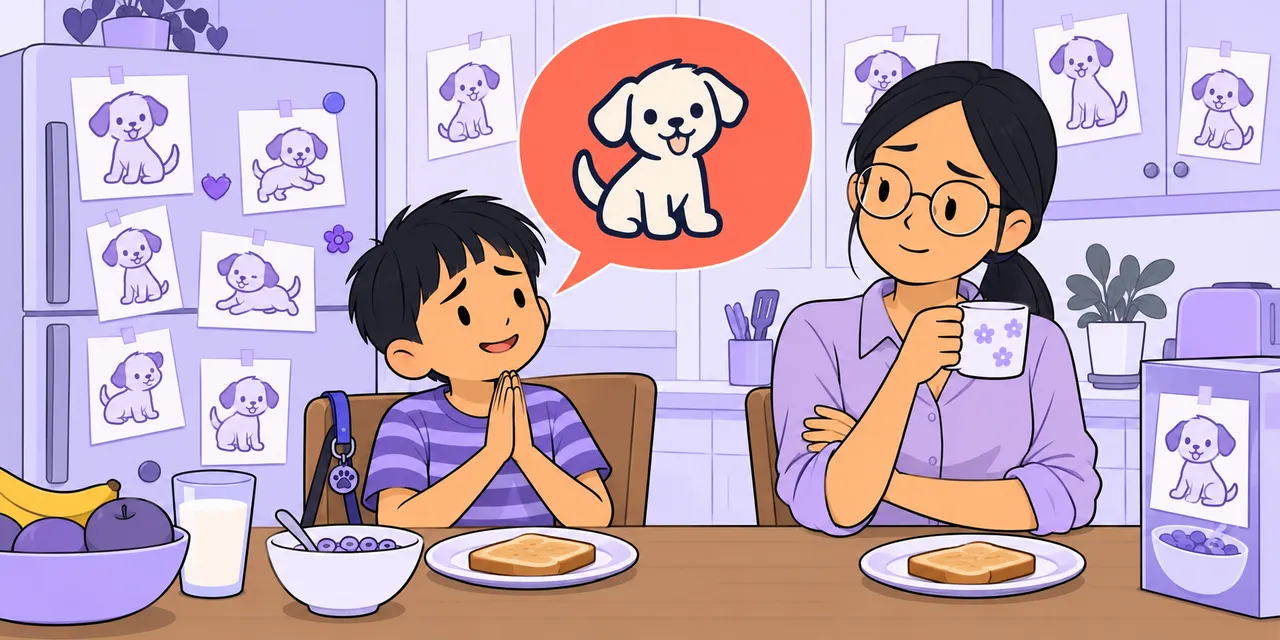 A scene showing “work on” meaning “slowly try to persuade”.