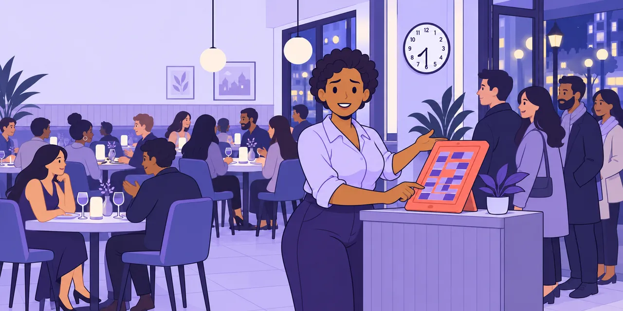 A popular small restaurant in a UK city