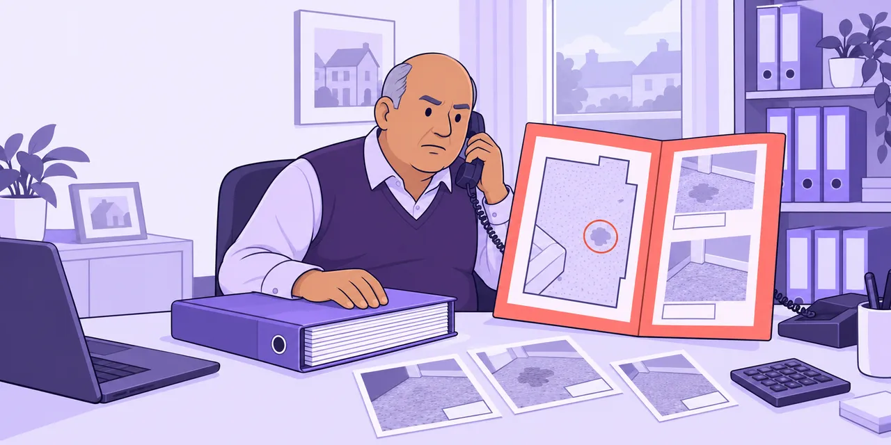 On the phone to your former landlord