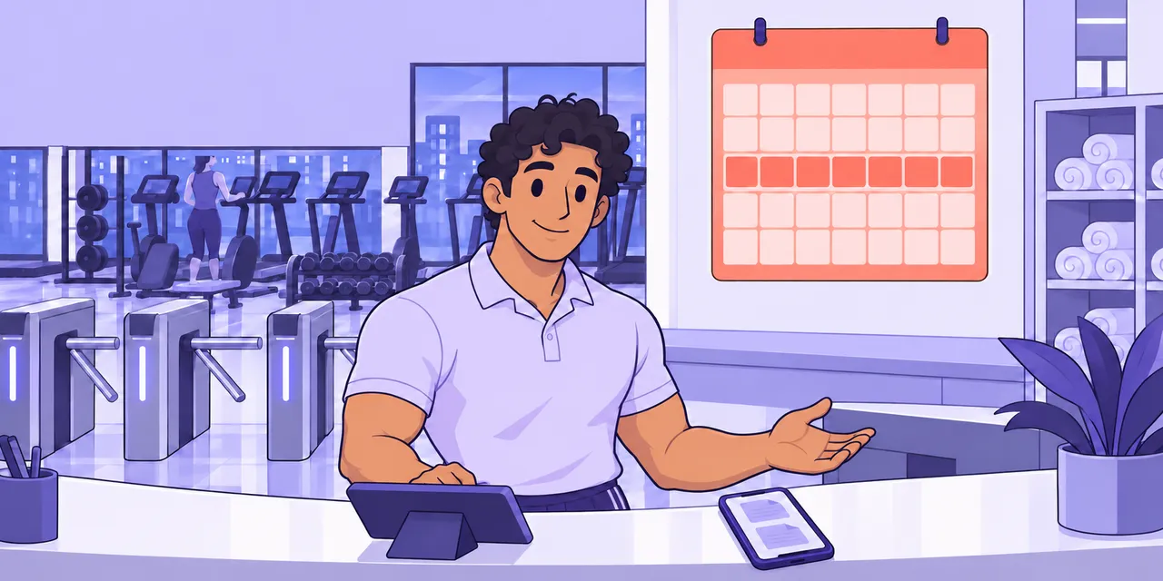 The front desk at your gym