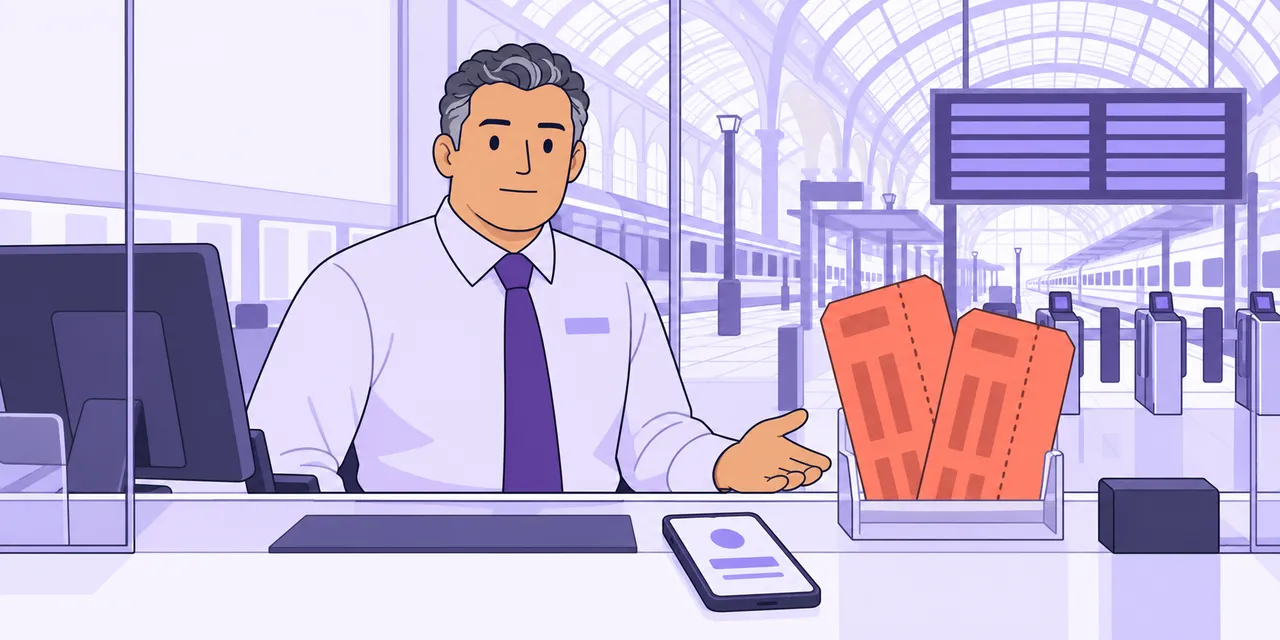 The ticket office at London King's Cross